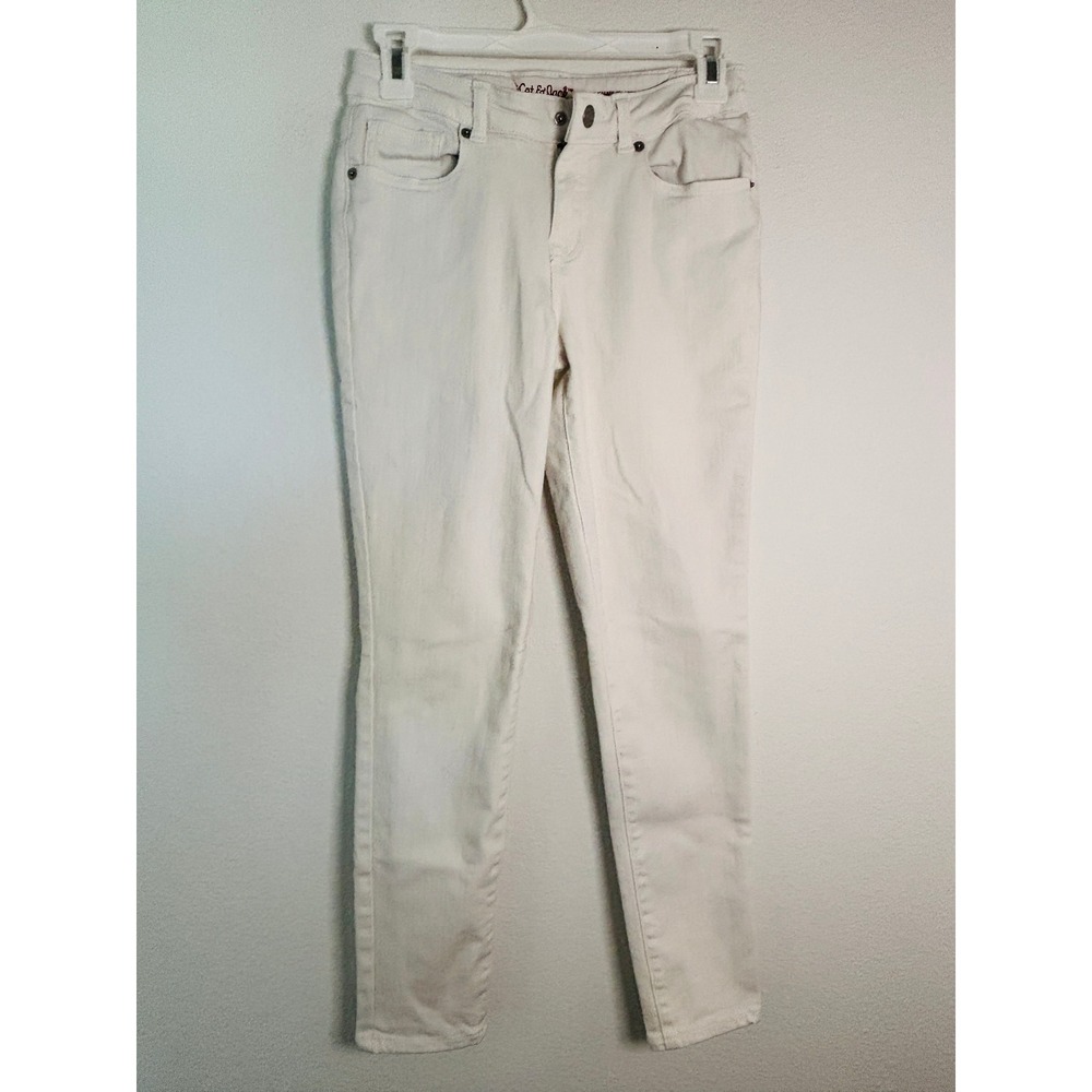 Cat & Jack Girls Ultimate Stretch Skinny Jeans White Size 16